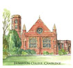 Card of Homerton College Cambridge