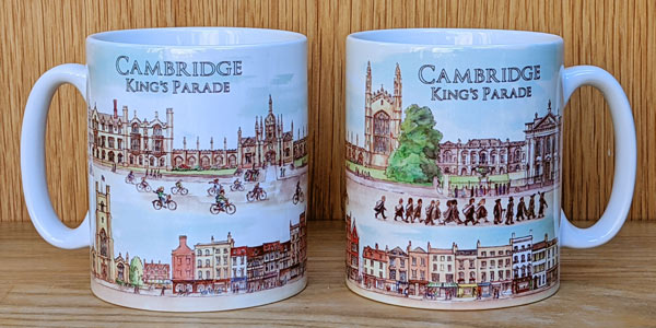 Mug of King's Parade Cambridge