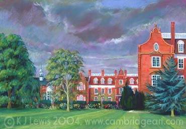 Newnham College from the Sports Field