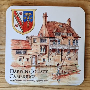 Coaster of Darwin College Cambridge