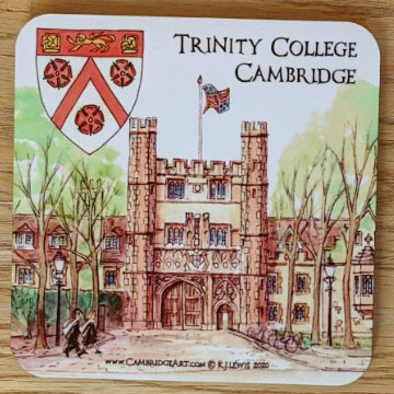 Coaster of Trinity College Cambridge