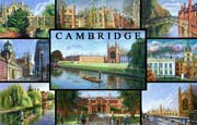 fridge magnet of popular Cambridge views