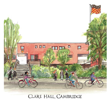 Greeting Card of Clare Hall Cambridge