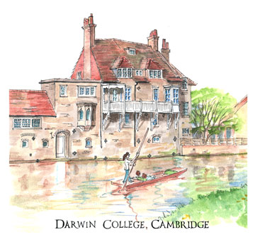 Greeting Card of Darwin College Cambridge