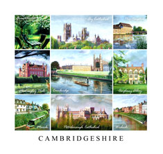 greeting card of Cambridgeshire