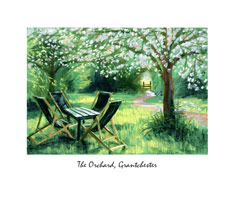 greeting card of Orchard Tea Gardens, Grantchester