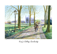 greeting card of Kings College, Cambridge