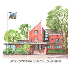 greeting card of Lucy Cavendish College, Cambridge