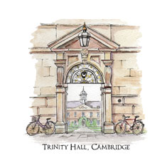 greeting card of Trinity Hall, Cambridge