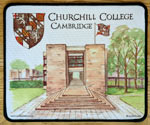 Mouse mat of Churchill College, Cambridge
