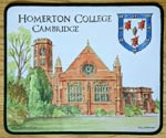 Mouse mat of Homerton College, Cambridge