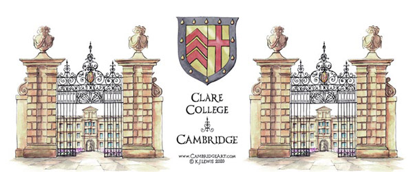 Mug of Clare College Cambridge