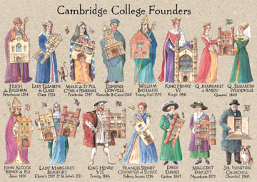 Cambridge founders postcard