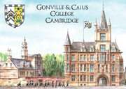 Gonville and Caius College, Cambridge postcard