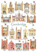 old colleges of Cambridge postcard