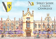 Sidney Sussex College, Cambridge postcard