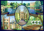 Trinity College, Cambridge postcard